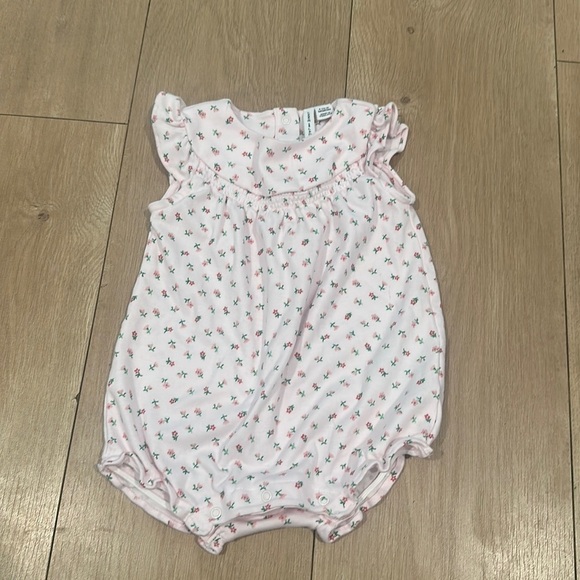 Janie and Jack BABY DITSY FLORAL ROMPER 6/12m floral pink - Picture 5 of 7